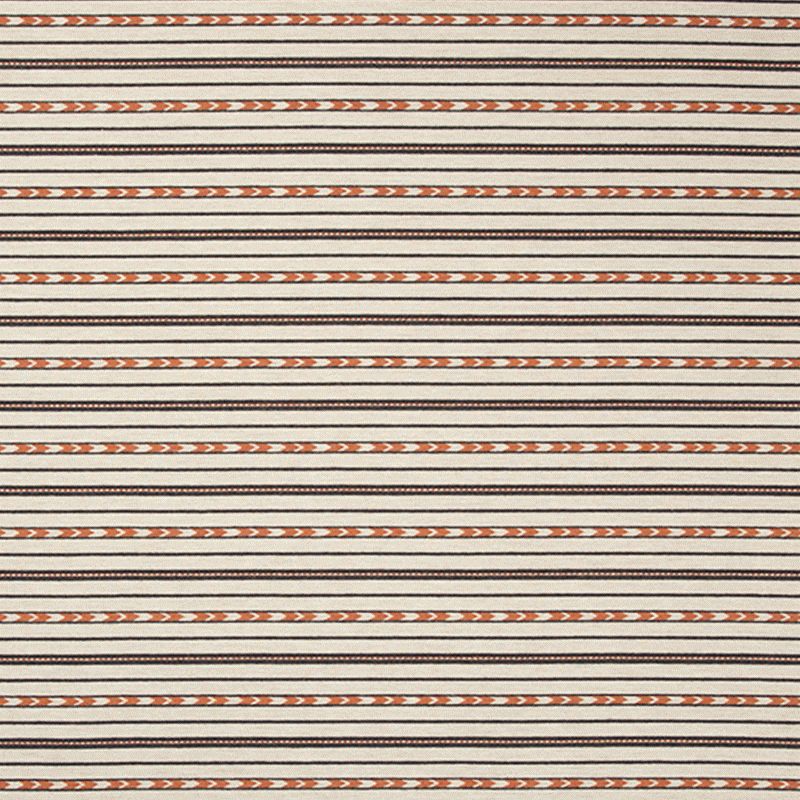 Kit Kemp Bow and Arrow Striped Fabric in Natural